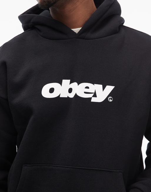 Obey – Bounce – Schwerer Oversize-Kapuzenpullover in Schwarz, 5 von 5