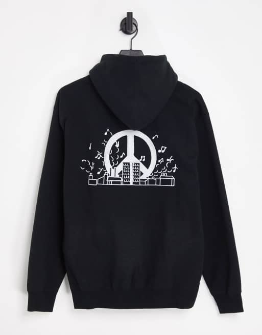 Obey – Bounce – Svart huvtröja med broderi