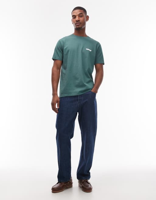 Obey bounce t-shirt in dark green, 2 of 5