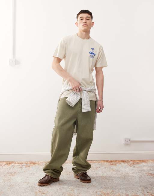 Tシャツ・カットソー OBEY SS25 \"BUILDING STRONG MINDS\" T-SHIRT (165264058 CREAM) BUILDING STRONG MINDS CLASSIC T-SHIRT – OBEY CLOTHING EU