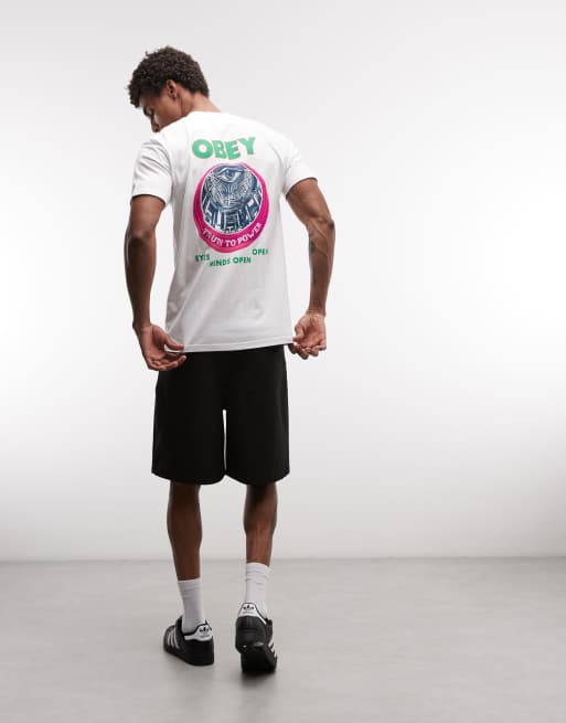 Obey - Camiseta blanca con estampado gráfico en la espalda Truth to Power, 2 de 5