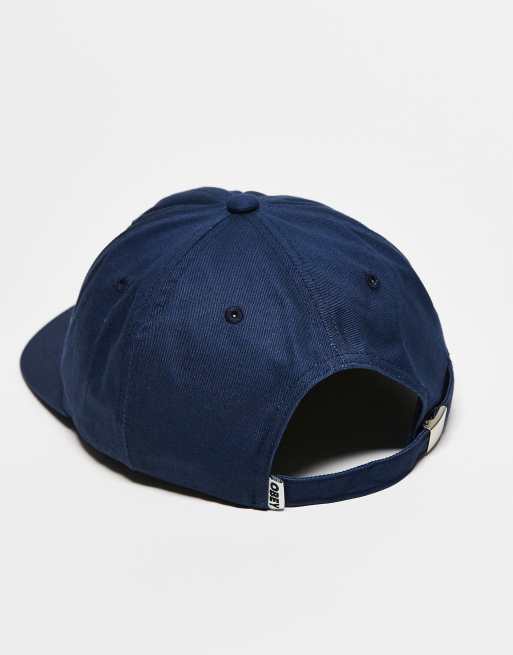 Obey - Casquette à 6 empiècements avec logo style universitaire et bride arrière - Bleu marine, 3 de 3