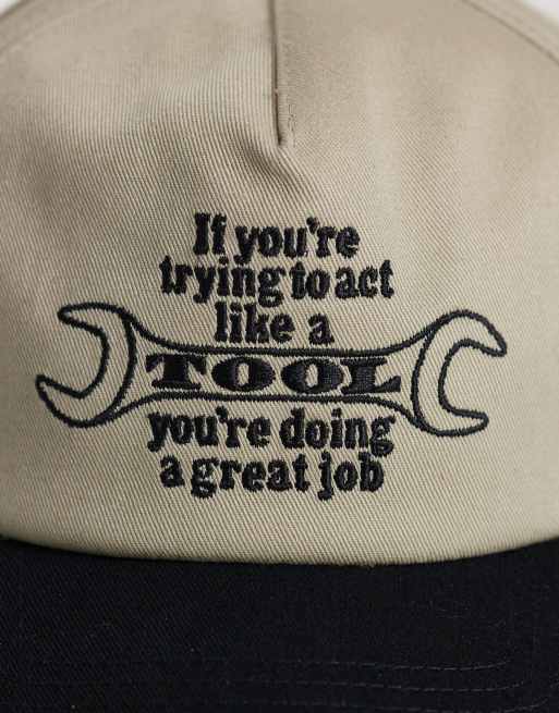 Obey - Casquette à cinq empiècements avec visière contrastante et imprimé outil - Multicolore, 3 de 3
