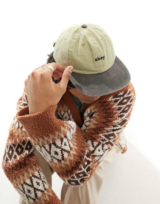 Obey - Casquette teintée bicolore - Marron