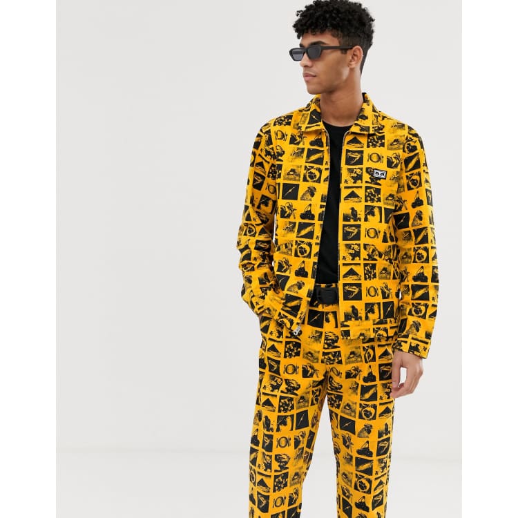 Obey anyway yellow anorak on sale jacket