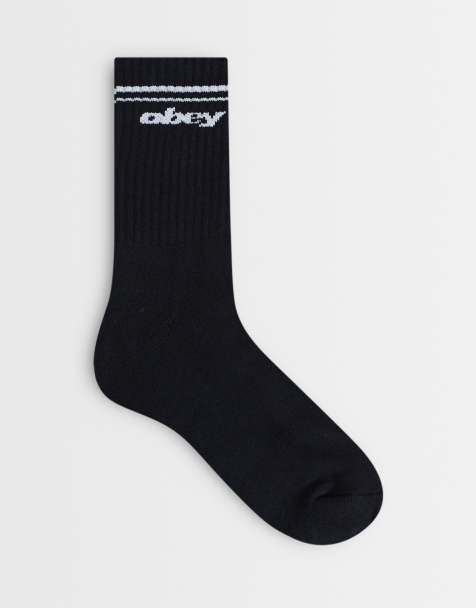 OBEY chaussettes de sport à logo noires - view 1