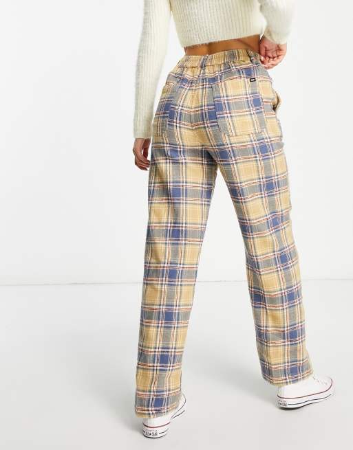 Obey plaid hotsell pants