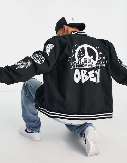 Obey - Cherub - Bomber brodé - Noir