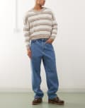 [Obey] Obey classic baggy jeans in light indigo-Blue W30 Light indigo
