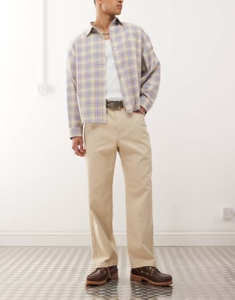 Obey classic baggy jeans in pelican faded wash - view 1