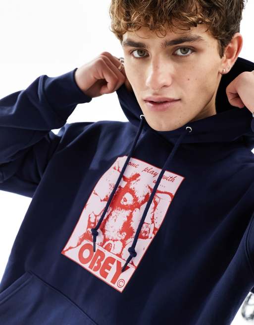 Obey hot sale checkered hoodie