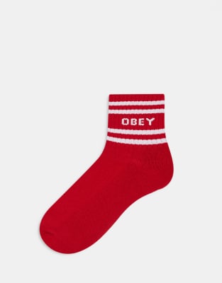 Obey - Coop - Socken in Rot mit Logo