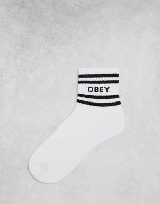 Obey - Coop - Socken in Weiß mit Logo