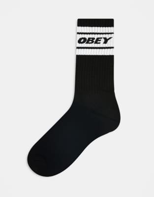 Obey - Cooper - Chaussettes à logo - Noir