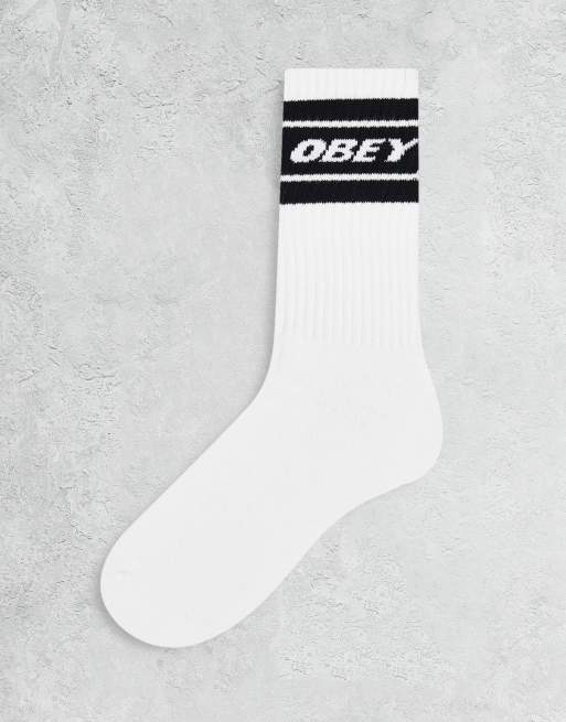 Obey - Cooper II - Chaussettes - Blanc et noir
