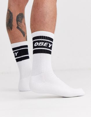 Obey - Cooper II - Hvide og sorte sokker
