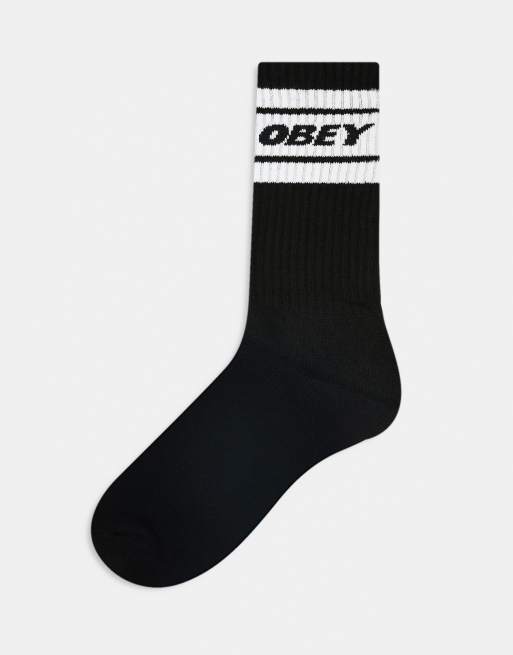Obey – Cooper – Svarta strumpor med logga