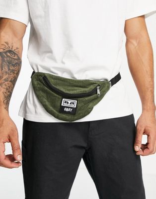 Obey cord wasted cord bumbag in khaki