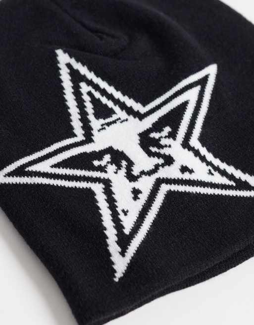 OBEY czapka beanie z gwiazdką w kolorze czarnym, 2 z 3