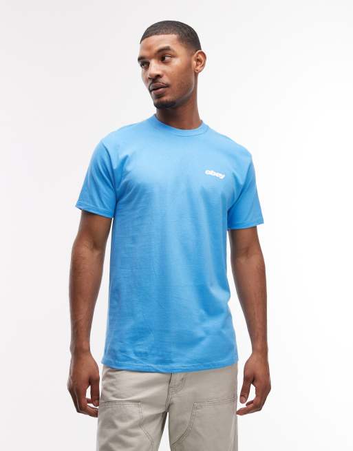 Obey - Dadi - T-shirt blu con stampa sul retro, 3 di 5