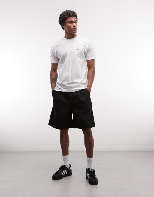 Obey – Dean – Shorts in Schwarz mit Bundfalten, 2 von 5
