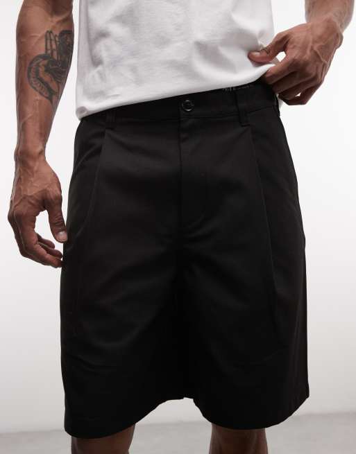 Obey – Dean – Shorts in Schwarz mit Bundfalten, 4 von 5