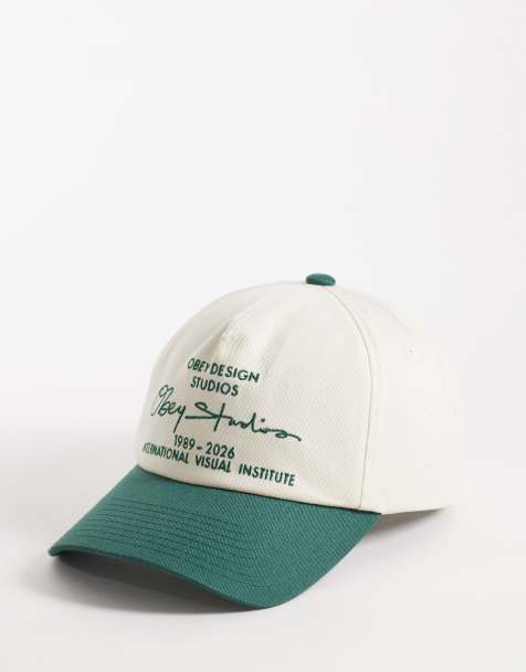 Obey - Design Studios - Multifarvet kasket med fem paneler, strapback-detalje og kontrasterende skygge - view 1