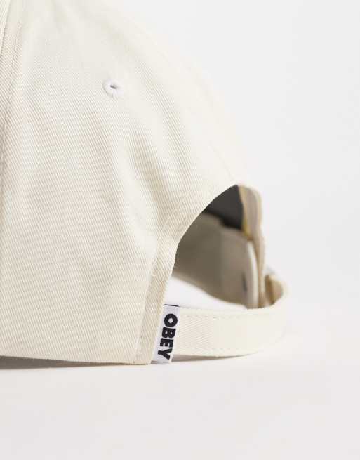 Obey - Design Studios - Multifarvet kasket med fem paneler, strapback-detalje og kontrasterende skygge, 2 af 3