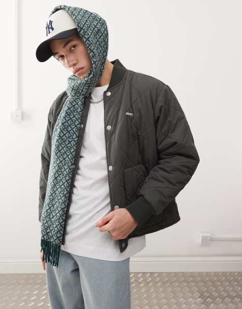 Obey devon jacket in black - view 1