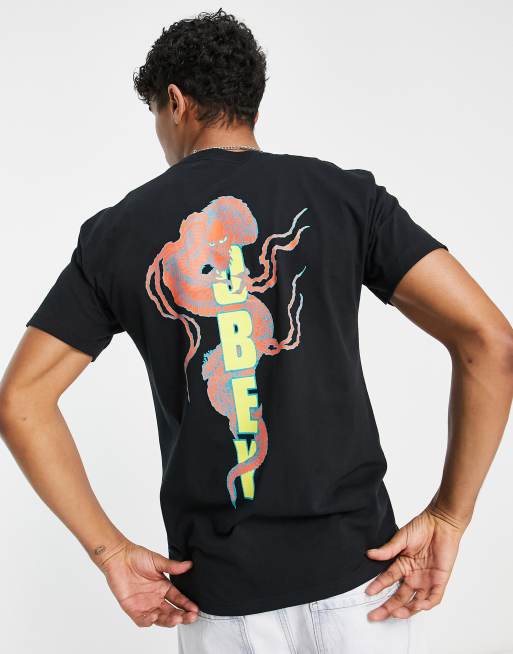 Obey dragon t-shirt in black