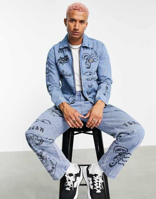 Obey jeans jacket hotsell