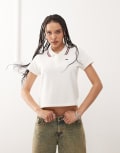 [Obey] Obey Dual short sleeve logo polo in off white M Off white