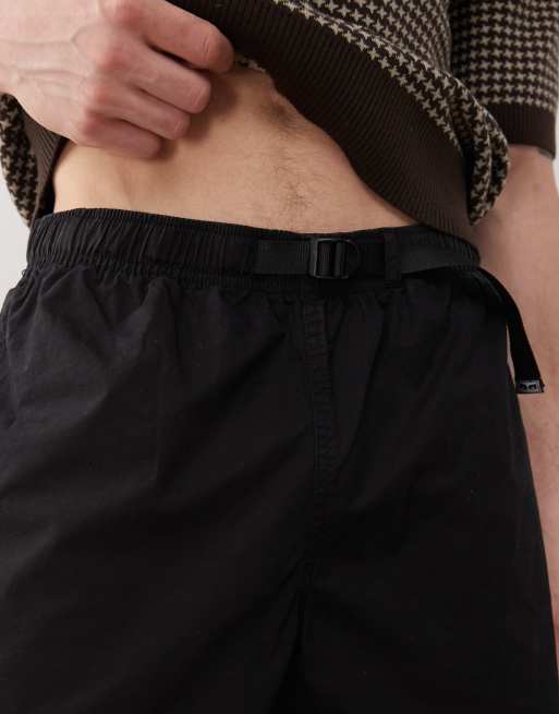 Obey easy gravel trail short in black faded wash, 5 of 5