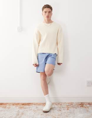 Obey Obey easy gravel trail short in coronet blue faded wash