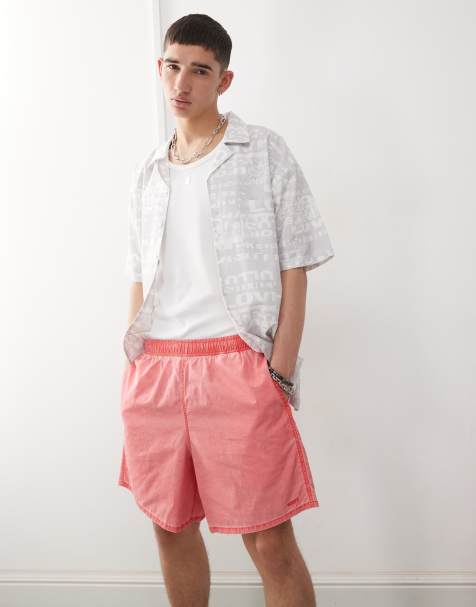 Obey - Easy Pigment - Røde shorts i bomuldsnylon - view 1