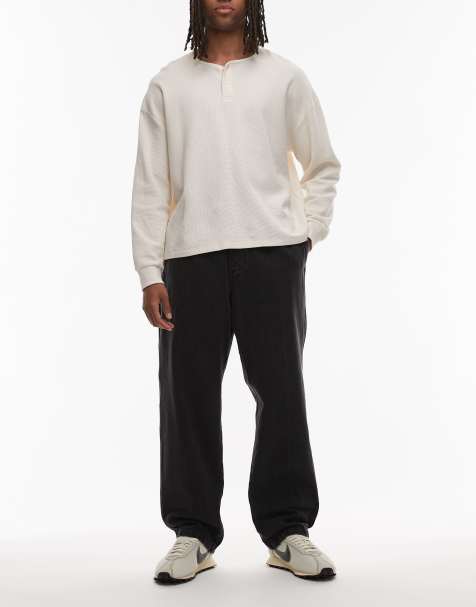 Obey - Easy - Ruimvallende denim jeans in zwart met wassing - view 1