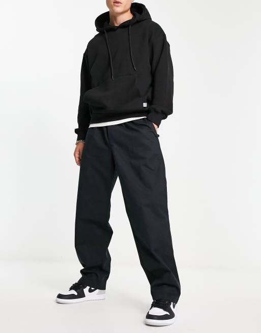 Obey easy twill pants in black | ASOS