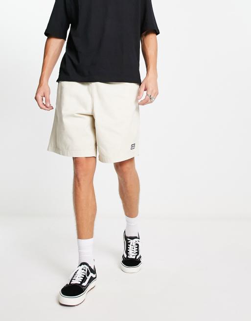 Obey Easy twill shorts in beige