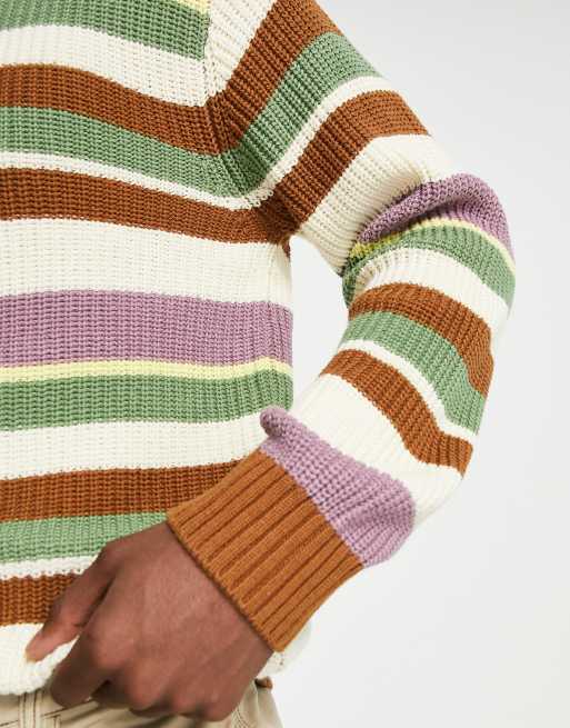 Obey Edge knitted jumper in multi