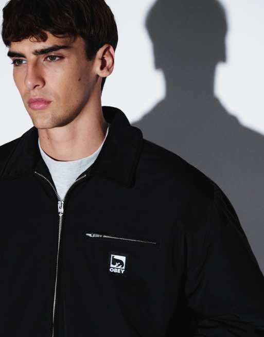 Obey - Elysian - Giacca nera con zip, 3 di 5