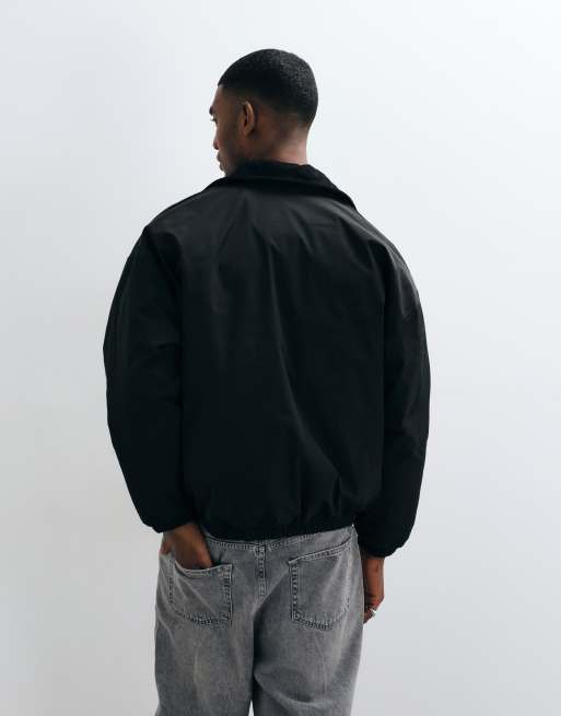 Obey Elysian zip through jacket in black, 5 of 5