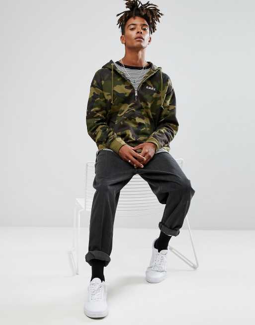 Obey camo sweatshirt sale