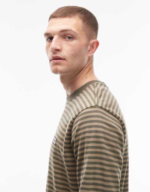 Obey – Established Works Eyes –Brun, randig t-shirt med långa ärmar, 4 av 5