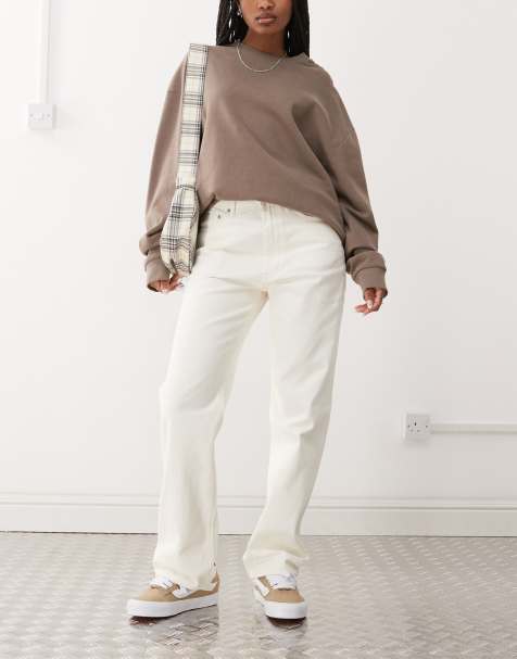 Obey Everyday slim fit denim jeans in white - view 1