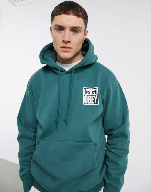 Obey icon 2025 face green hoodie