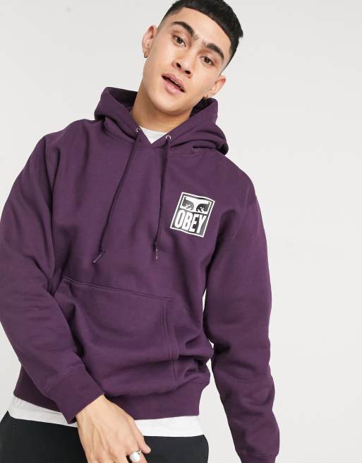 Obey purple hoodie new arrivals