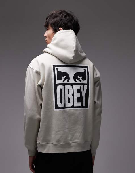 Obey eyes icon pullover hoodie in off white - view 1