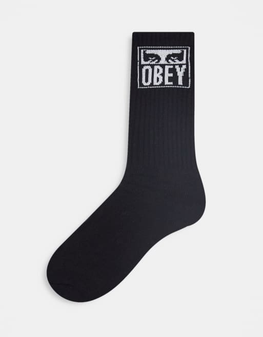 Obey eyes icon socks in black