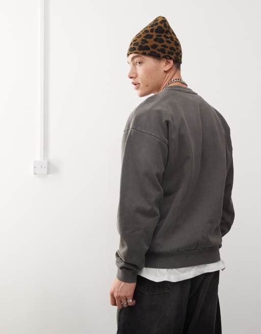 Obey felpa grigia store