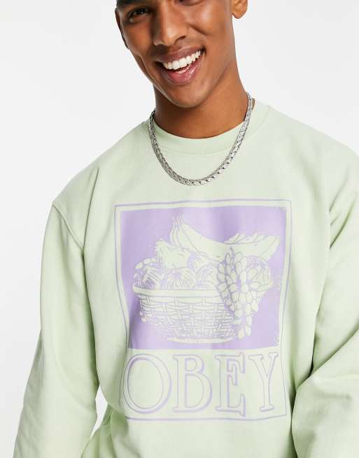 Obey hotsell green sweatshirt